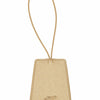 Faux Leather Luggage Tag - Gold