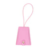 Faux Leather Luggage Tag - Pink