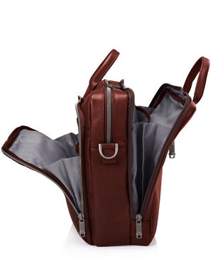 Samsonite Classic Leather Toploader Mahogany