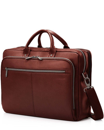 Samsonite Classic Leather Toploader Mahogany