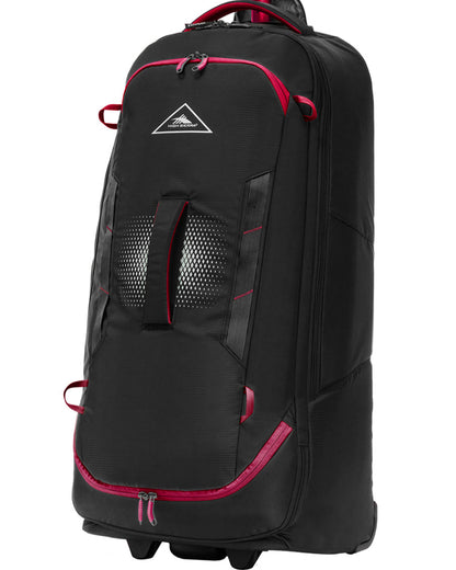 High Sierra Composite V4 wheeled duffle with backpack straps 84cm Black / Red