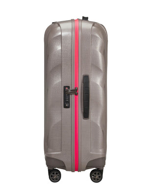 Samsonite C-Lite 69cm spinner Pearl / Fuchsia