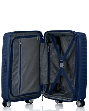 American Tourister Curio 2 expandable 4W cabin spinner 55cm Arctic Navy