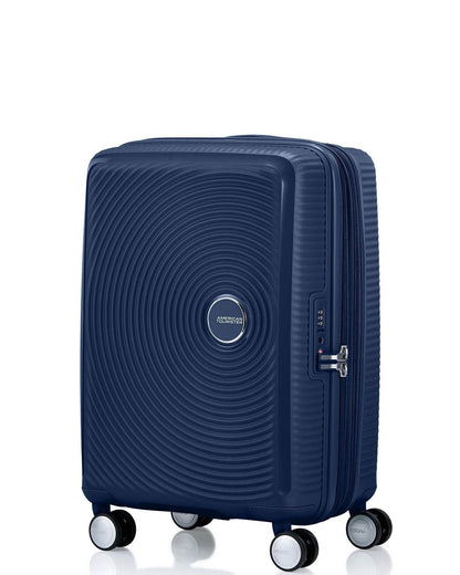 American Tourister Curio 2 expandable 4W cabin spinner 55cm Arctic Navy