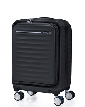 American Tourister Frontec 55cm front opening spinner 143505 JET BLACK