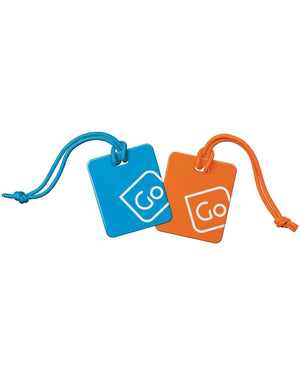 Go Travel Luggage Tags twin pack 152 Blue / Orange