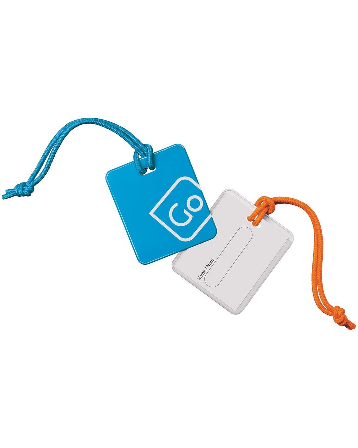 Go Tag Go Travel 152 Luggage Tags twin pack Blue / Orange
