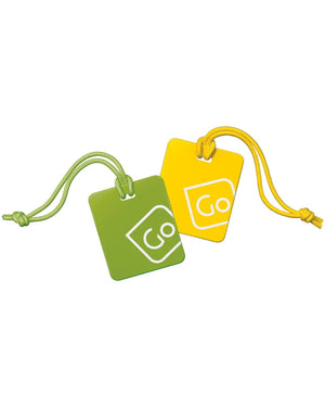 Go Travel Luggage Tags twin pack 152 Green / Yellow