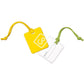 Go Travel Luggage Tags twin pack 152 Green / Yellow