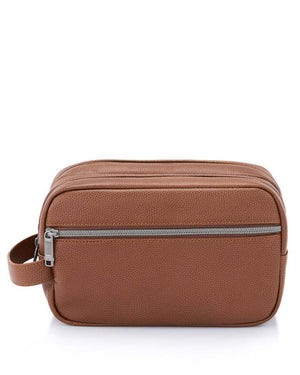 Samsonite Classic Leather Toiletry kit Cognac