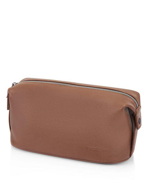 Samsonite Classic Leather Wash Bag 154669 Cognac