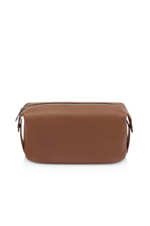 Samsonite Classic Leather Wash Bag 154669 Cognac