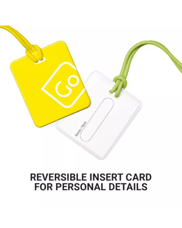 Go Tag Go Travel 155 Luggage Tags Family pack of 4 Yellow / Green