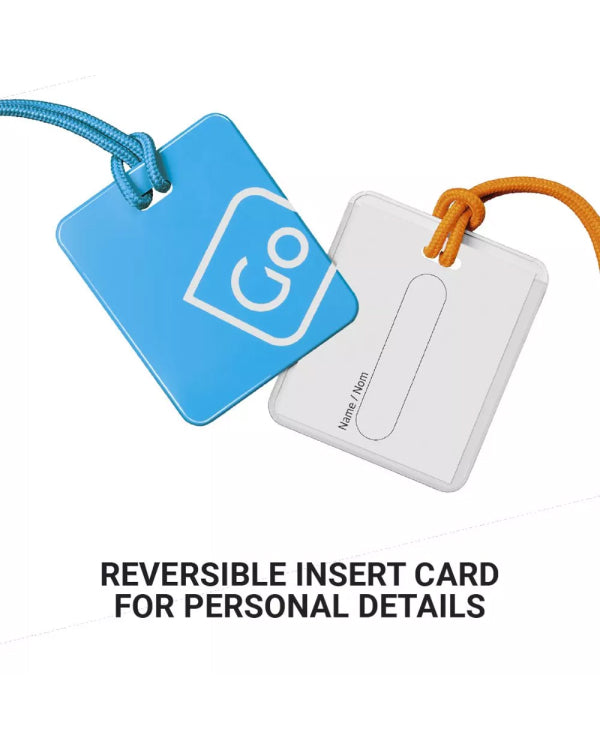 Go Tag Go Travel 155 Luggage Tags Family pack of 4 Blue / Orange