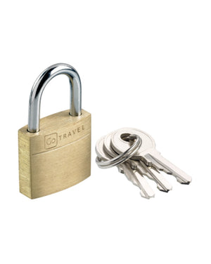 Go Travel Padlock lock with key 170 Brass