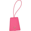 Faux Leather Luggage Tag - Hot Pink
