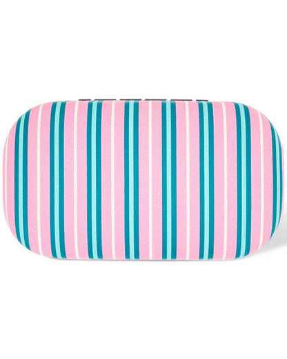 Safe Keeper Hard mini case - Pink & Green Stripe