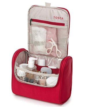 Tosca So Lite Hanging Toiletry bag Red