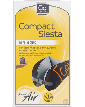 Go Travel 258 Compact Siesta Inflatable neck pillow Black/Grey
