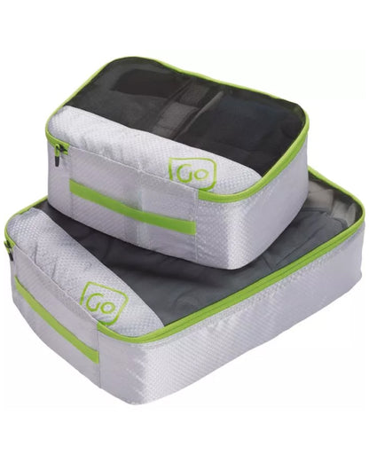 Go Travel 284 Deep Packing cubes Set of 2 Green/Grey