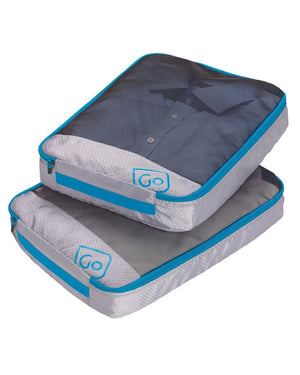 Go Travel Packing cubes large Twin Pack 285.1 Blue/Grey