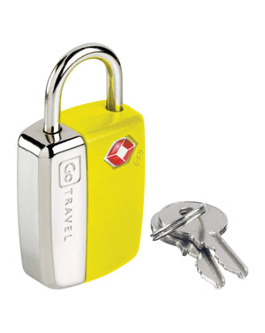 Go Travel 338 TSA Glo Padlock Yellow