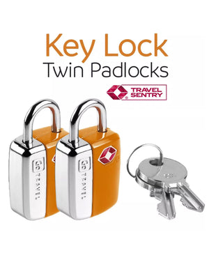Go Travel 339 TSA Twin padlocks with key Orange