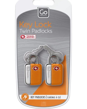 Go Travel 339 TSA Twin padlocks with key Orange