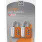 GO Travel 344 TSA Combi Padlocks Twin Pkt Orange