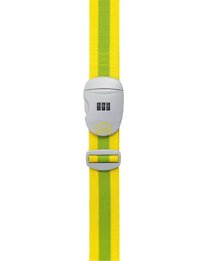 Go Travel 491 Lockable Luggage Strap Yellow/Green