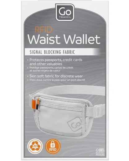 Go Travel 603 RFID Waist Wallet Grey
