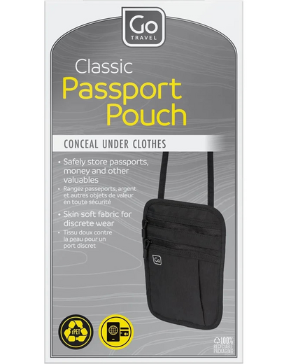 Go Travel 604 Passport neck pouch Black
