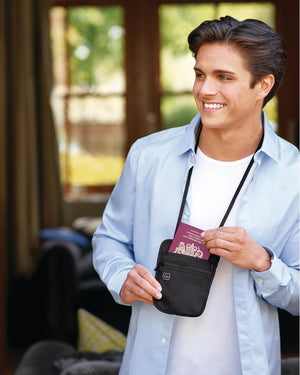 Go Travel 604 Passport neck pouch Black