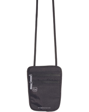 Go Travel 671 RFID blocking neck wallet Black