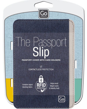 Go Travel Passport Slip wallet 676 Denim Blue