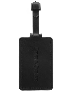 Samsonite Luggage Tag in Genuine Leather 91453 Black