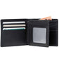 Samsonite DLX Leather wallet with coin, ID, 7CC Black