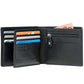 Samsonite DLX Leather wallet with coin, ID, 7CC Black