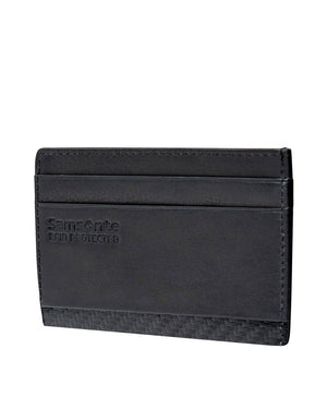 Samsonite DLX Leather RFID credit card holder Black