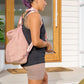 Annabel Trends Convertible Backpack Pink
