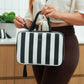Annabel Trends Vanity Toiletries bag Black & White stripe