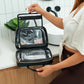 Annabel Trends Vanity Toiletries bag Black & White stripe