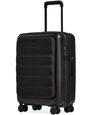 Antler Icon Stripe with Pocket 55cm Cabin spinner Black