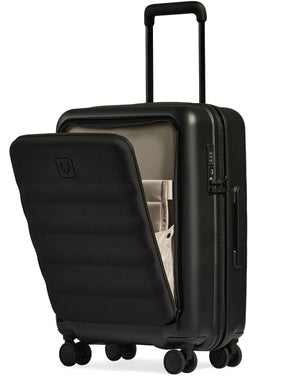 Antler Icon Stripe with Pocket 55cm Cabin spinner Black