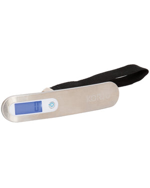 Korjo Digital Luggage scales in brushed aluminium DLS83