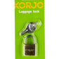 Korjo Luggage Lock in Brass LL10