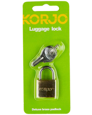 Korjo Luggage Lock in Brass LL10