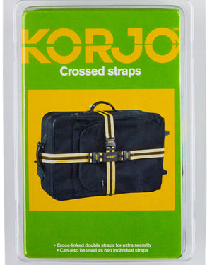 Korjo Luggage Straps Crossed LSX97 Assorted Colours