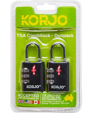 Korjo TSA Combilock Duopack TSACLD Black
