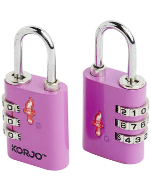 Korjo TSA Combilock Duopack TSACLD Purple